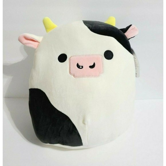 Squishmallow Clover The Bull Cow 7 Inch Kellytoy Marshmallow Soft Plush